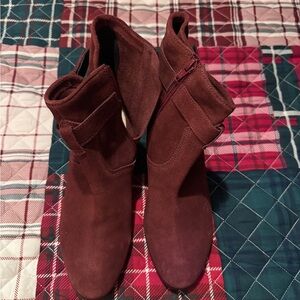 Diba Rich Maroon Ankle Boots